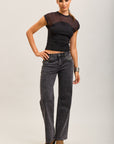 Toxik3 straight stretch jean pants with stud details