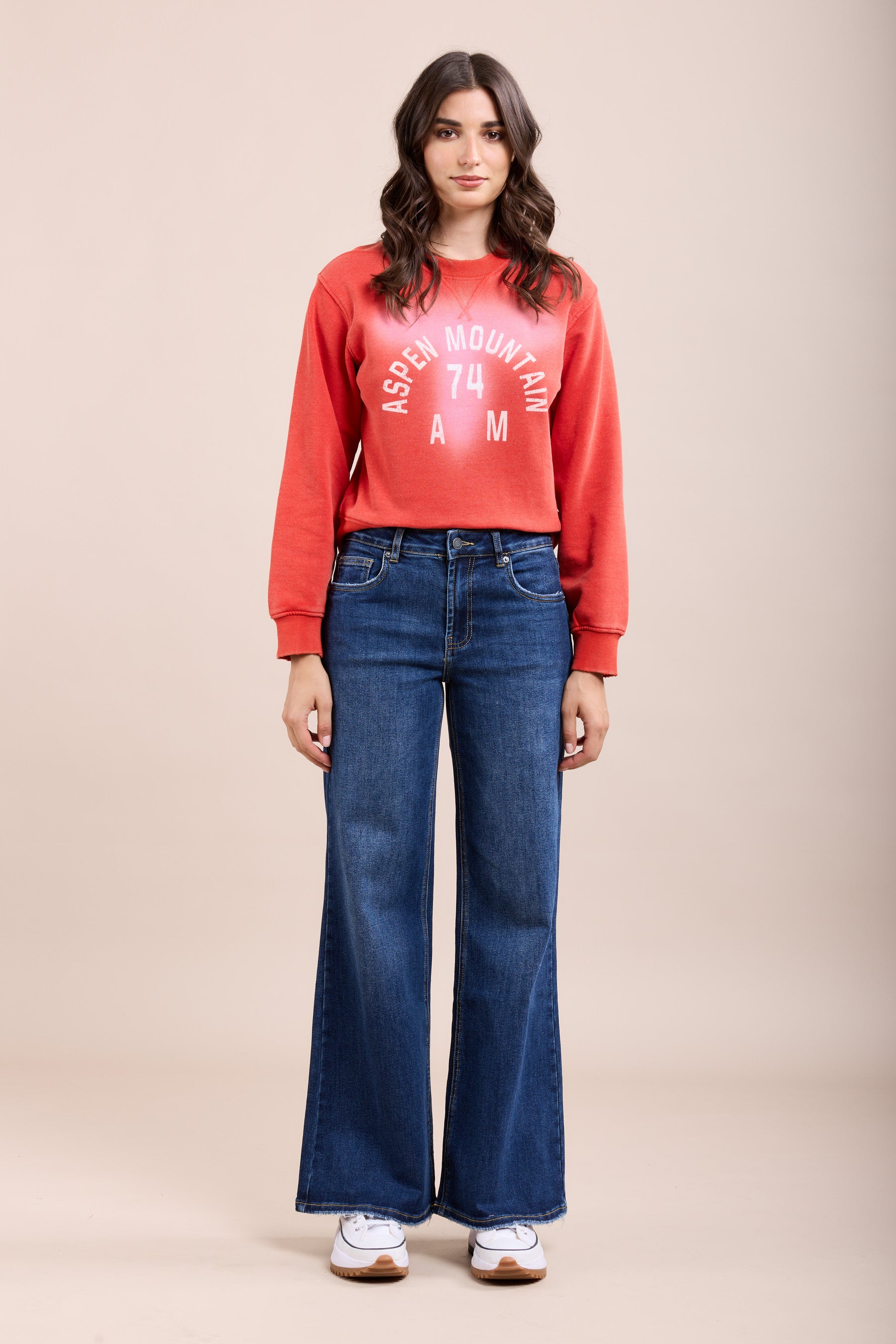 Toxik3 pantalon jean stretch wide poches effilochées