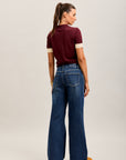 Toxik3 extra-wide frayed stretch denim jean pants
