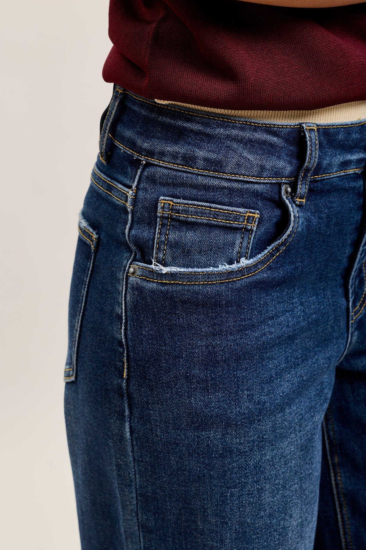 Toxik3 extra-wide frayed stretch denim jean pants