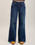 Toxik3 extra-wide frayed stretch denim jean pants