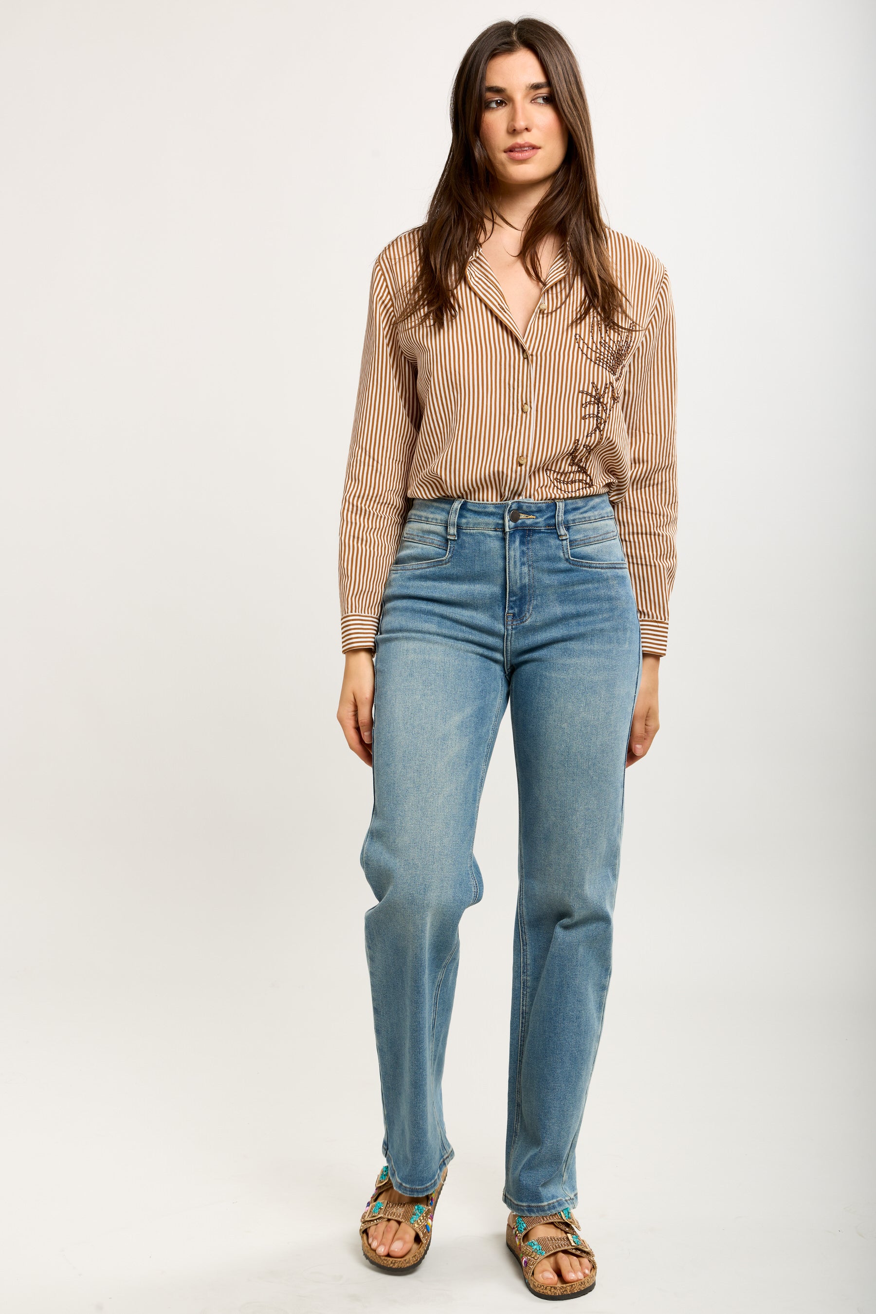 Toxik3 straight stretch jean pants with jacron cutout
