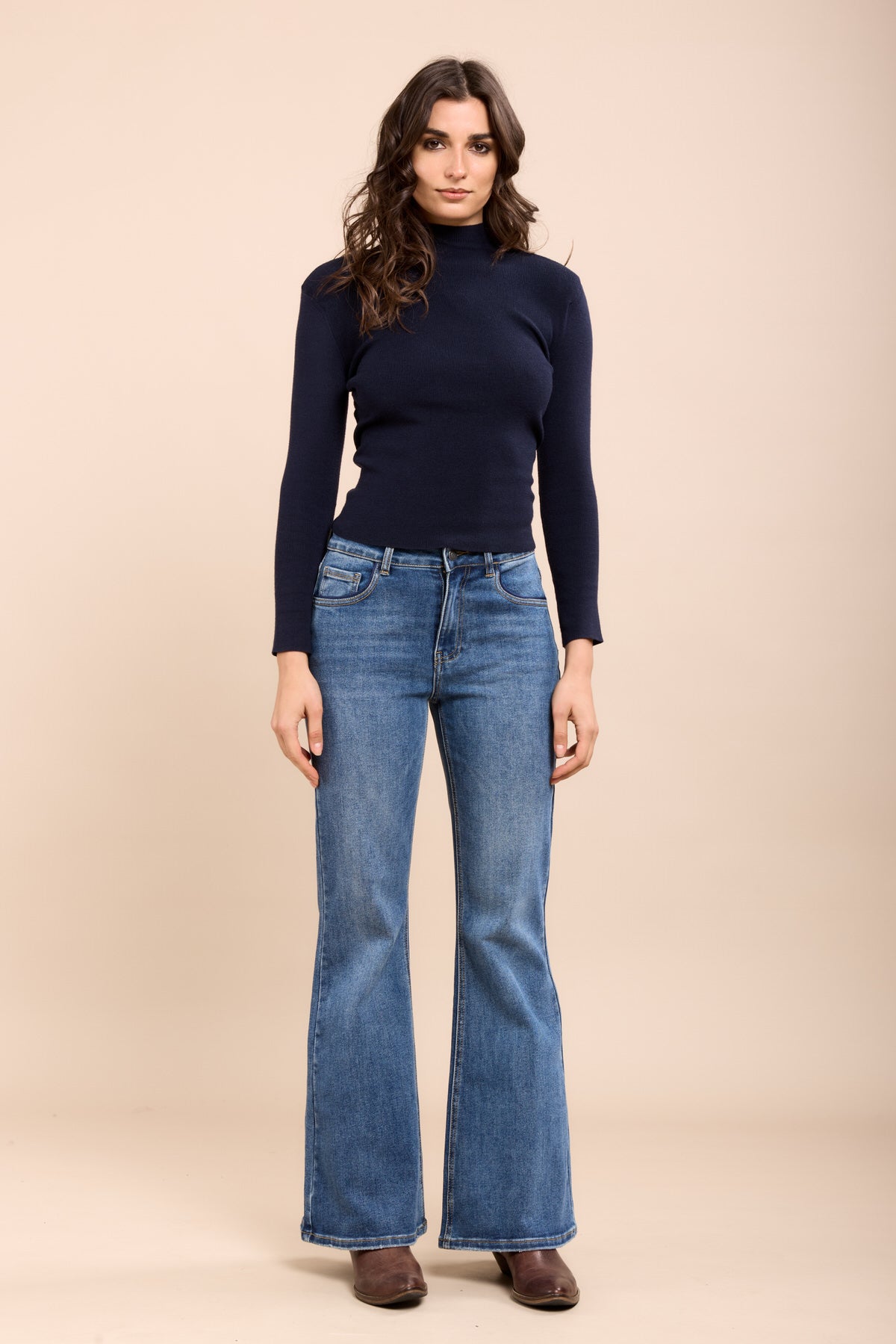 Toxik3 denim bootcut jeansbroek