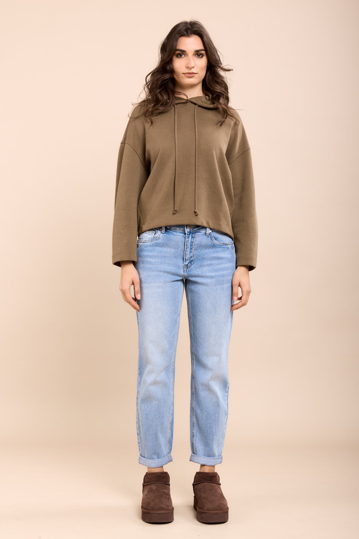 Toxik3 pantalon jean stretch boyfriend découpes poches