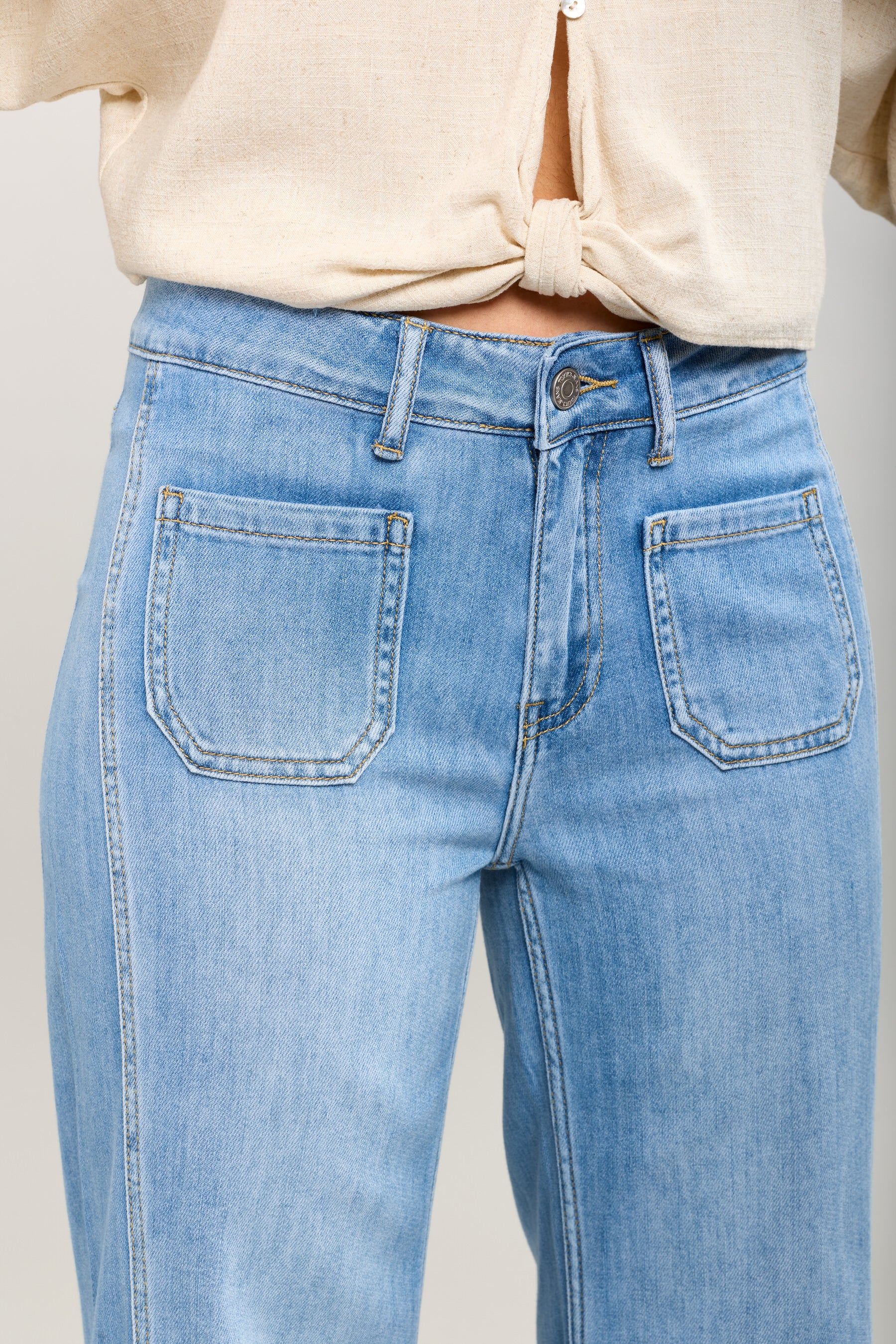 Toxik3 bootcut stretch jean pants patch pockets cutouts