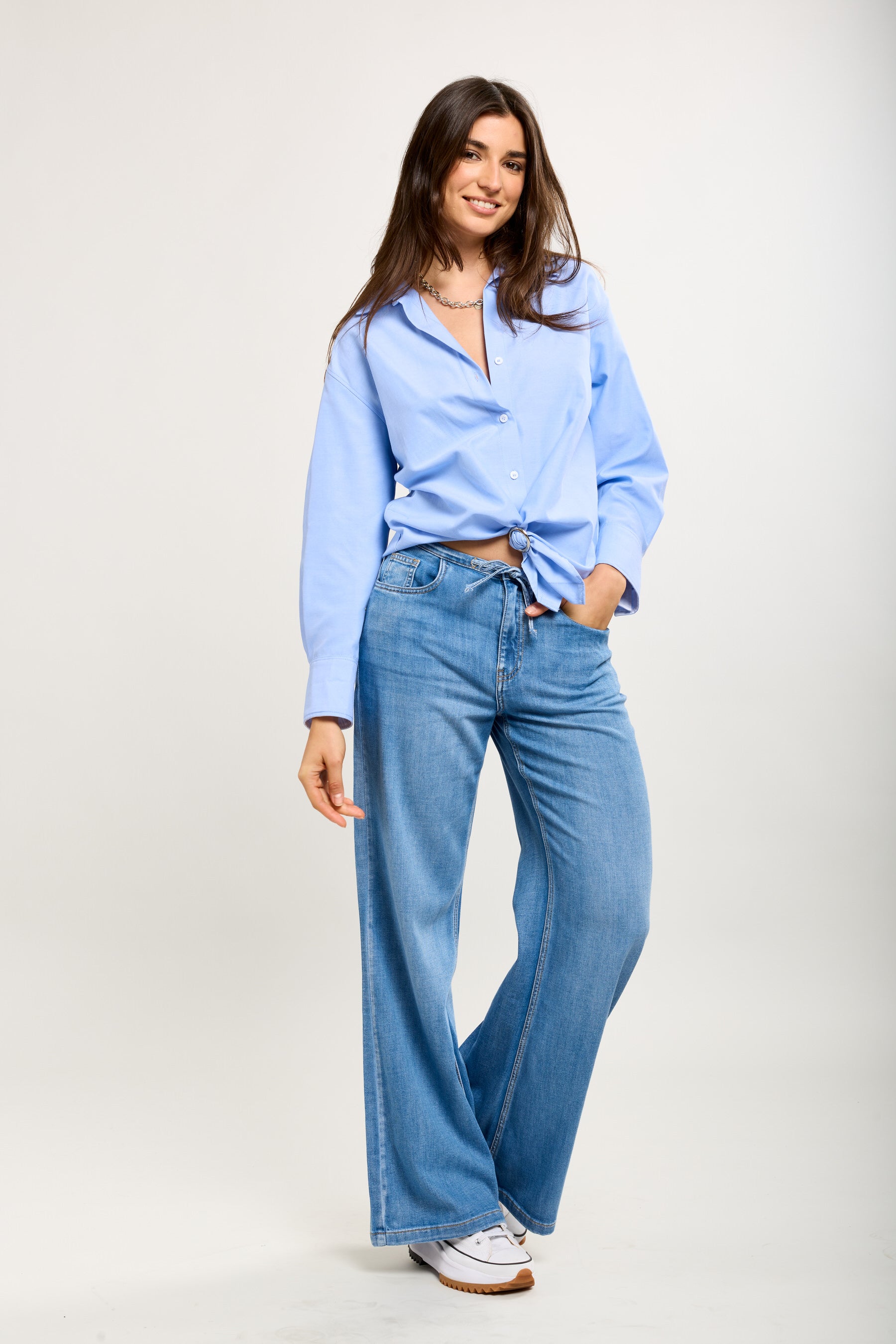 Toxik3 wide stretch pants with drawstring waist