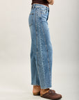Kurz geschnittene Ballon-Jeanshose aus Stretch-Denim von Toxik3