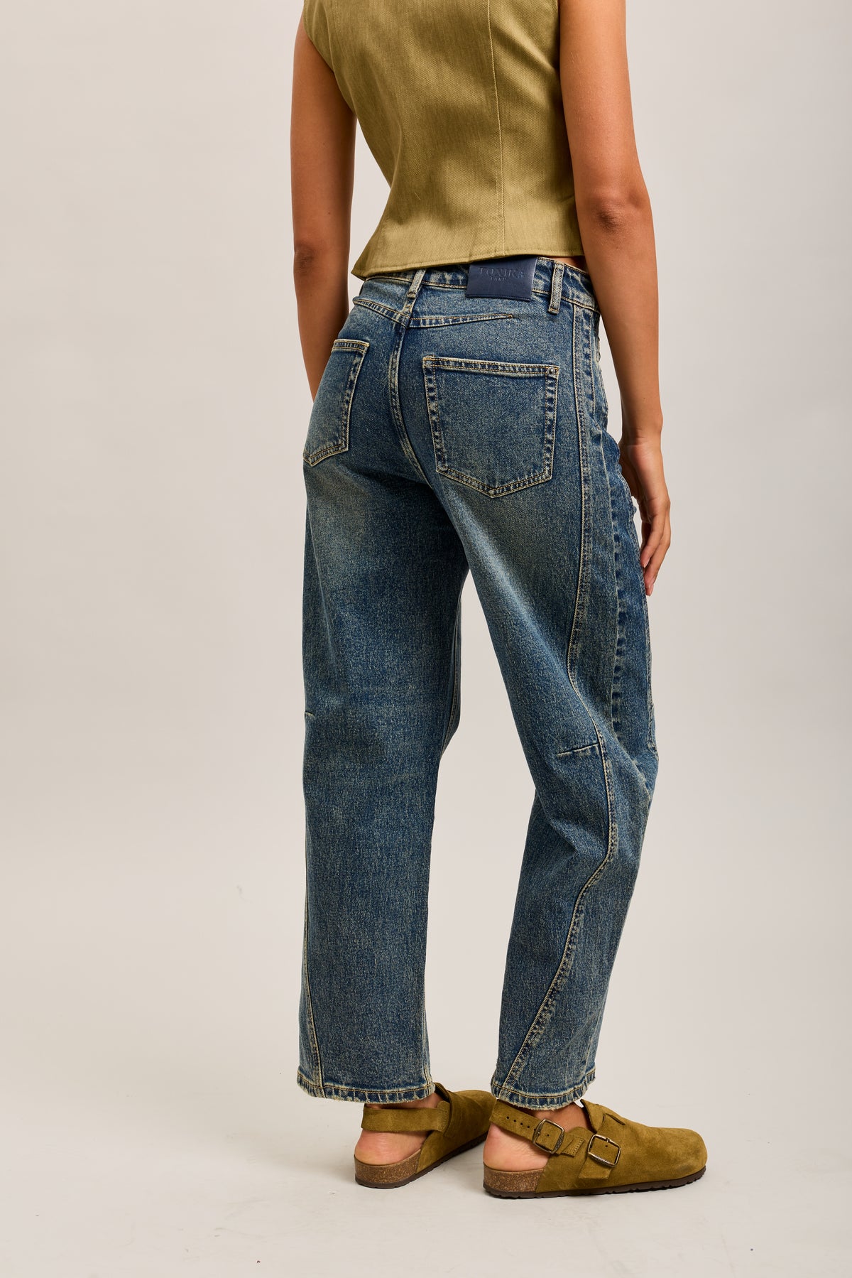 Toxik3 balloon cropped stretch denim jean pants