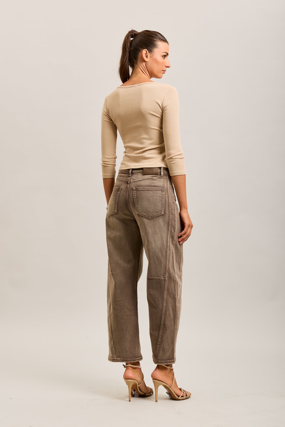 Toxik3 balloon cropped stretch denim jean pants