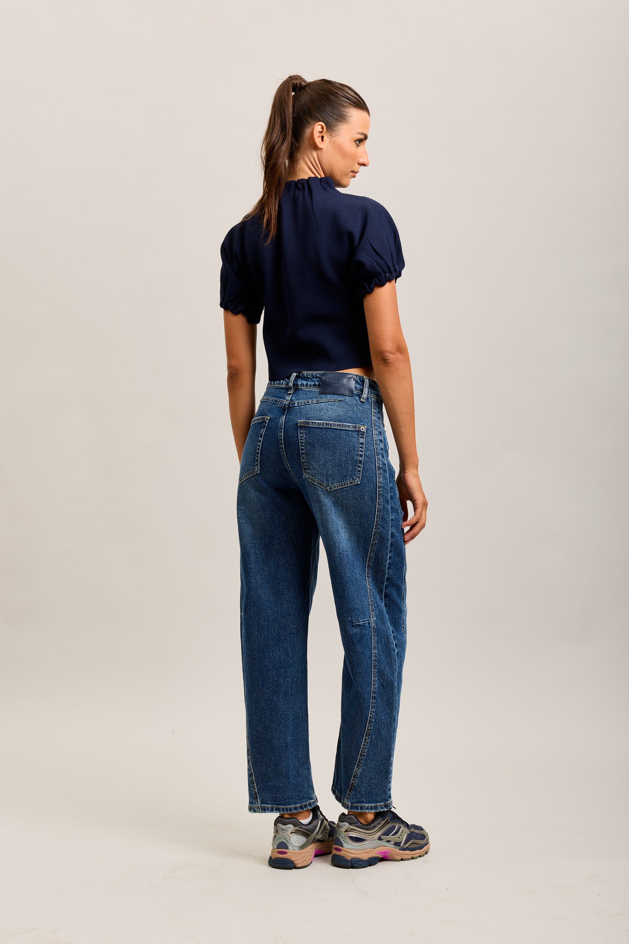 Toxik3 balloon cropped stretch denim jean pants