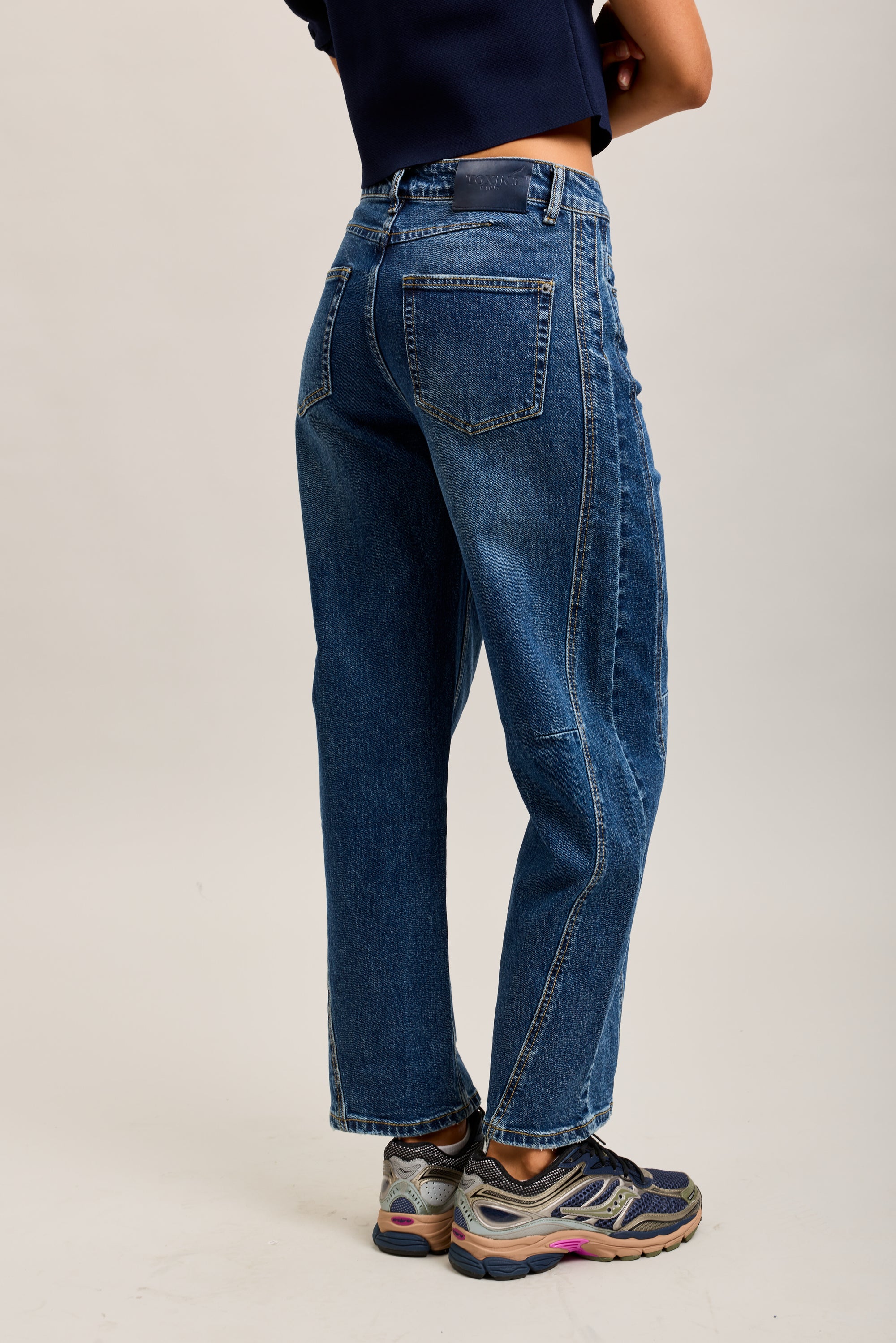 Toxik3 balloon cropped stretch denim jean pants