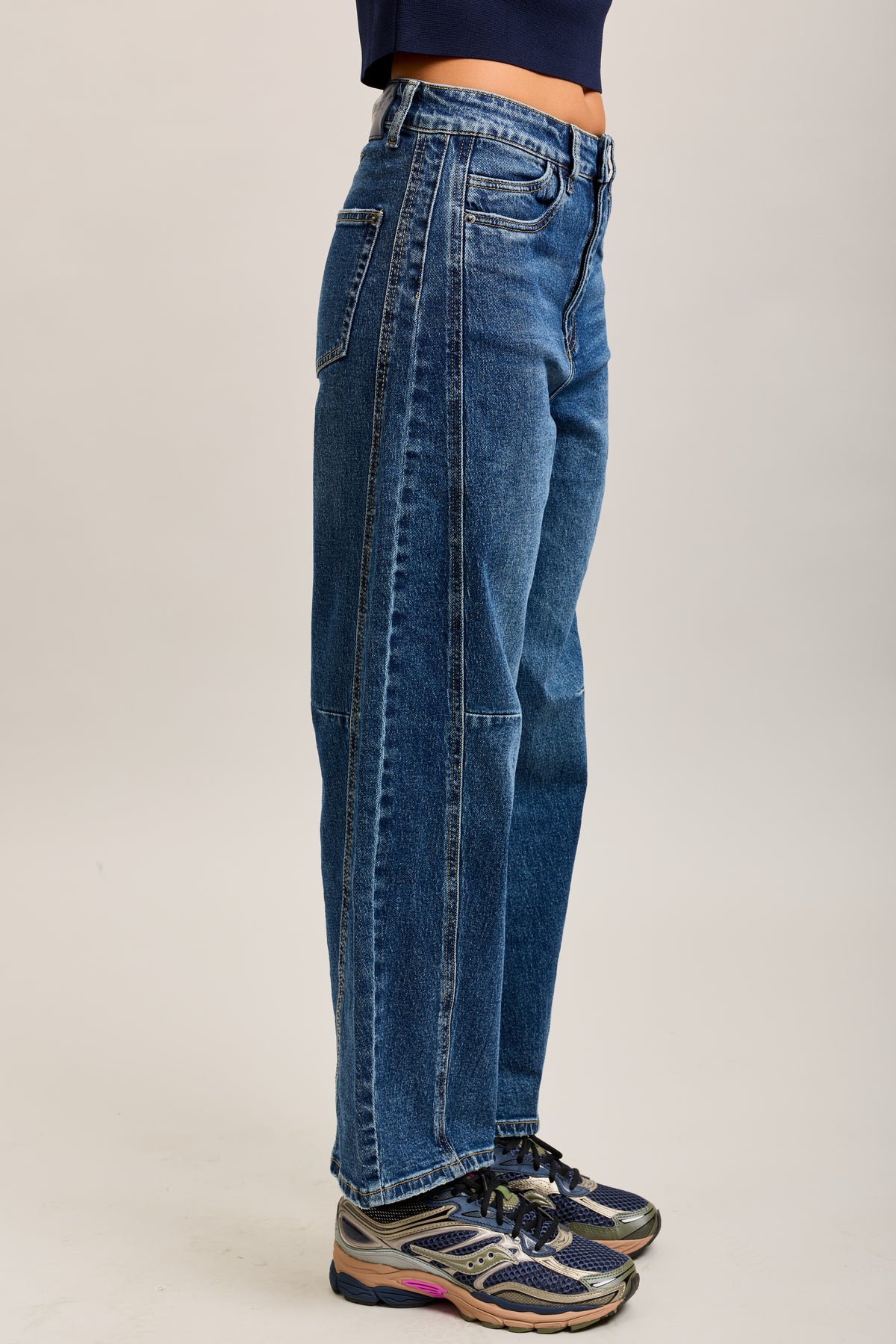 Toxik3 balloon cropped stretch denim jean pants