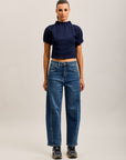 Toxik3 balloon cropped stretch denim jean pants