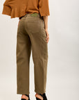 Toxik3 ballon cropped jeansbroek van stretchdenim