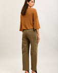 Toxik3 ballon cropped jeansbroek van stretchdenim