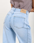 Toxik3 pantalon jean balloon cropped denim stretch