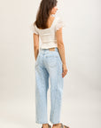 Toxik3 pantalon jean balloon denim imprimé