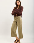 Toxik3 wide cropped stretch denim pants
