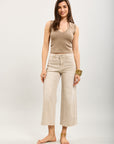 Toxik3 wide cropped stretch denim pants