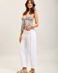 Toxik3 balloon stretch jean pants with stud details
