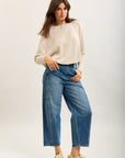 Toxik3 balloon stretch jean pants with stud details