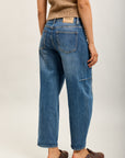 Toxik3 ballonjeansbroek Lyocell studdetails
