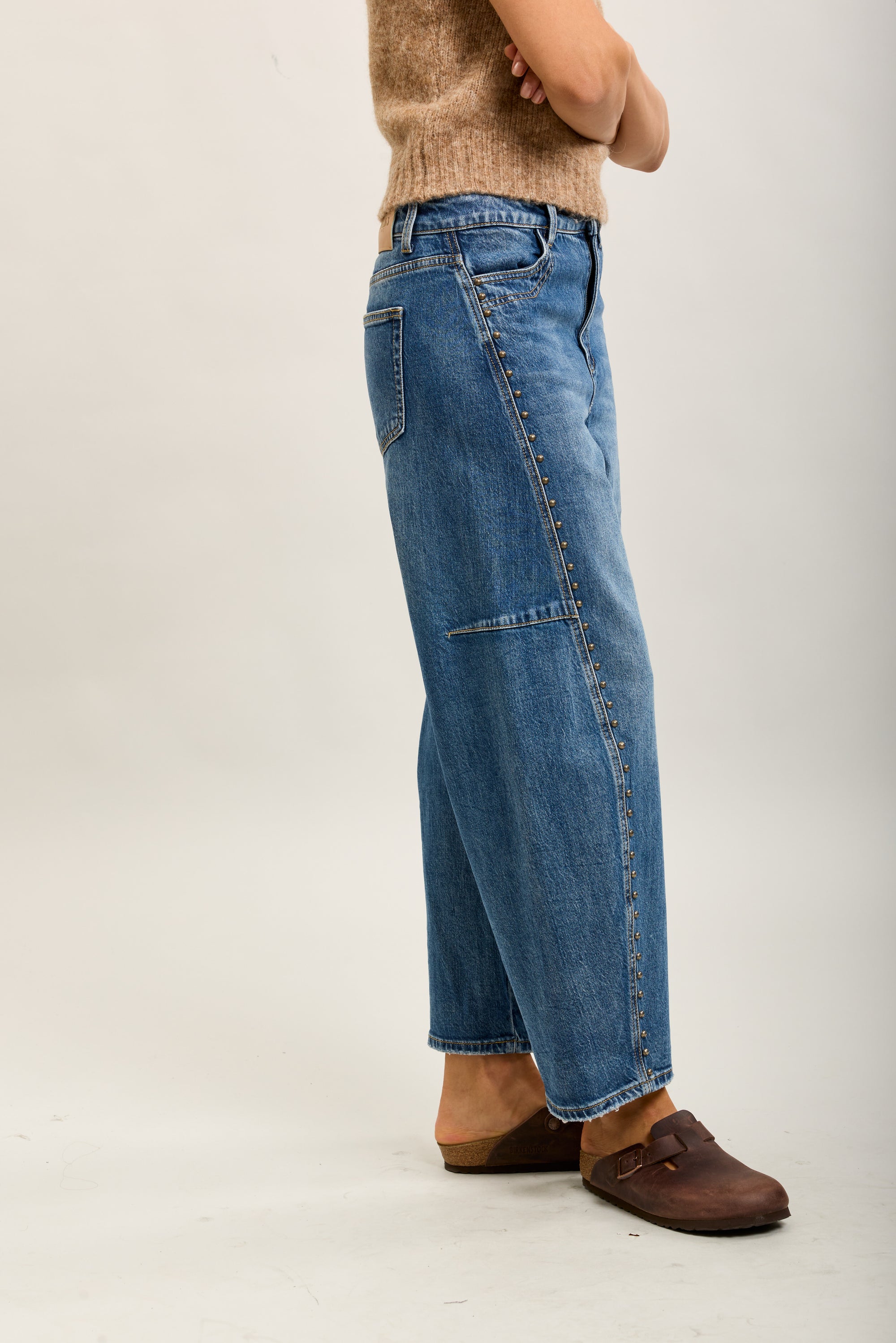 Toxik3 ballonjeansbroek Lyocell studdetails