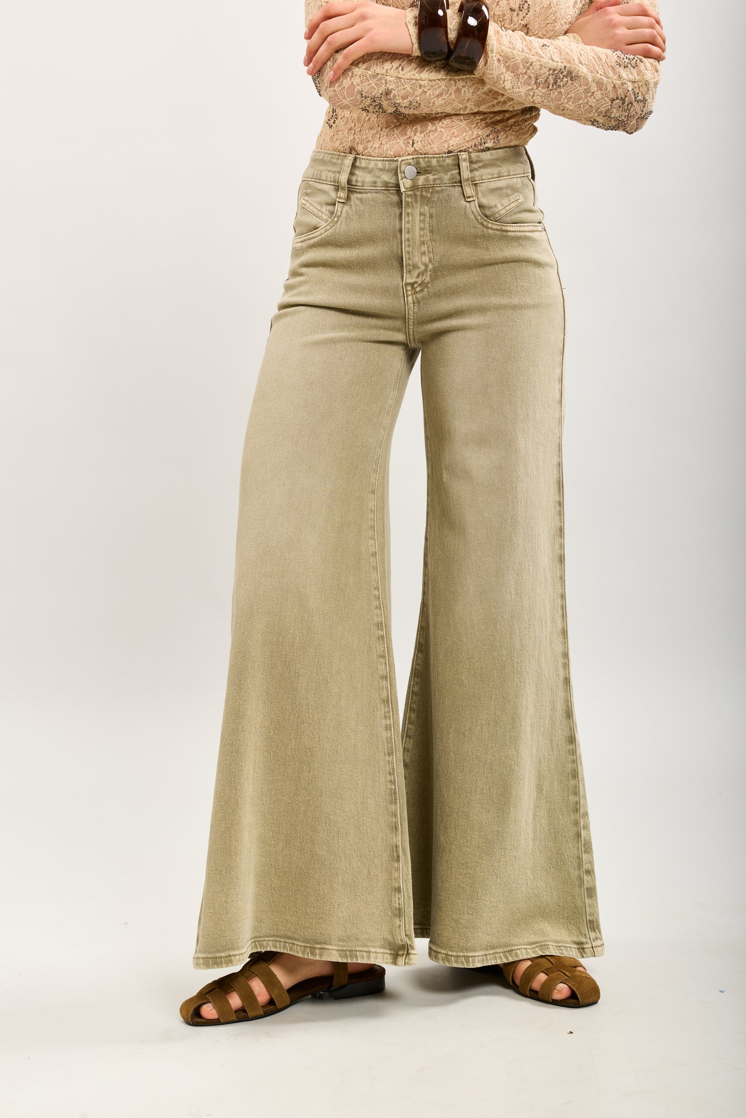 Toxik3 pantalon wide en jean stretch