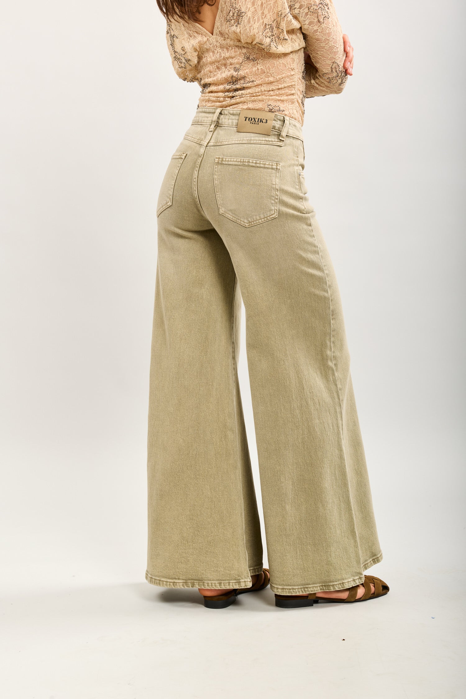 Toxik3 pantalon wide en jean stretch