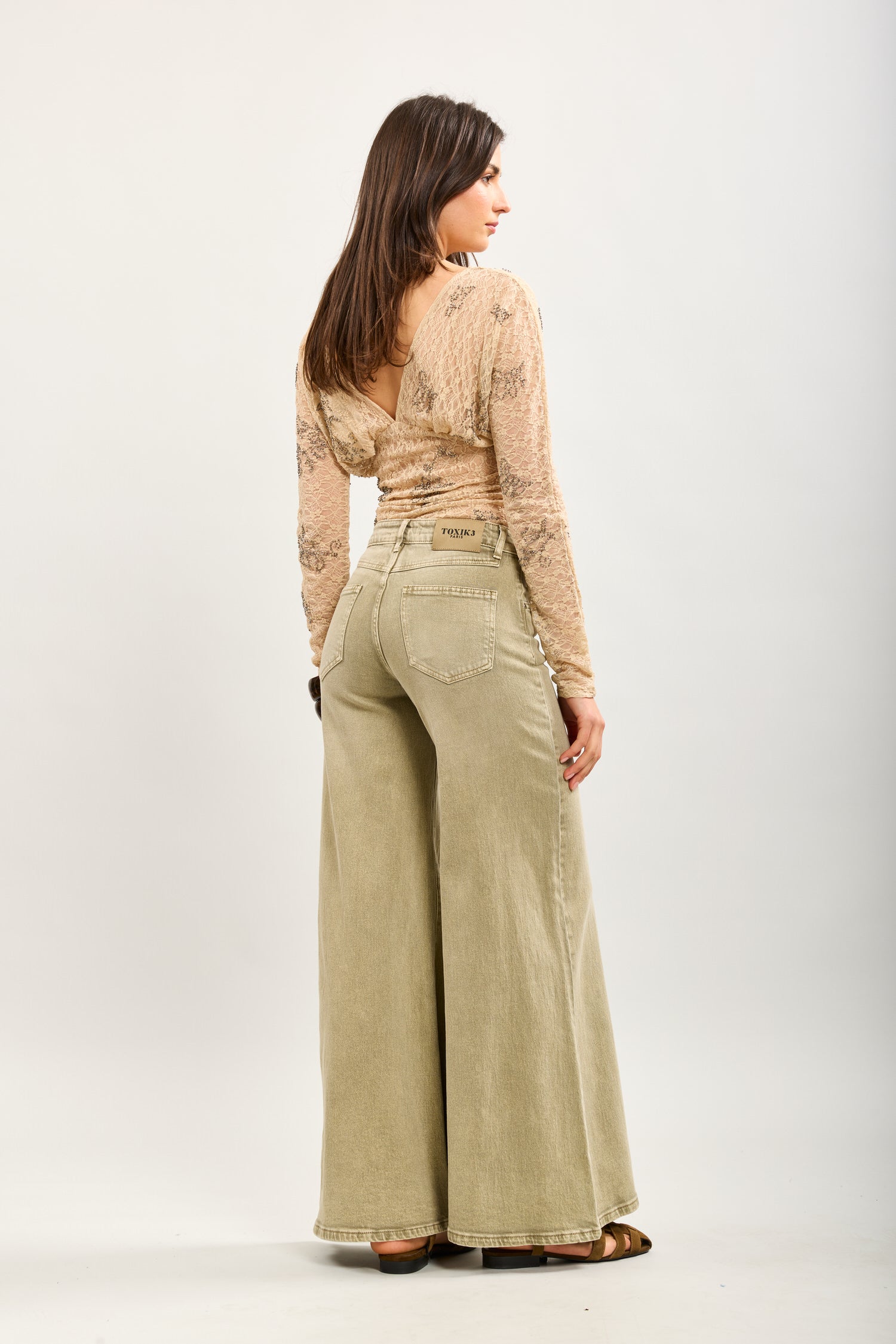 Toxik3 pantalon wide en jean stretch