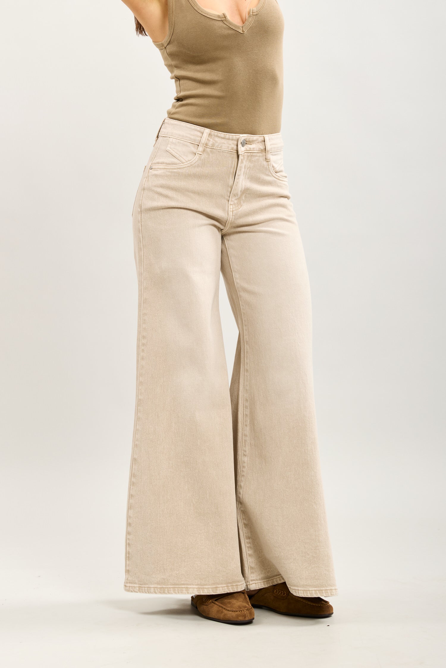 Toxik3 pantalon wide en jean stretch