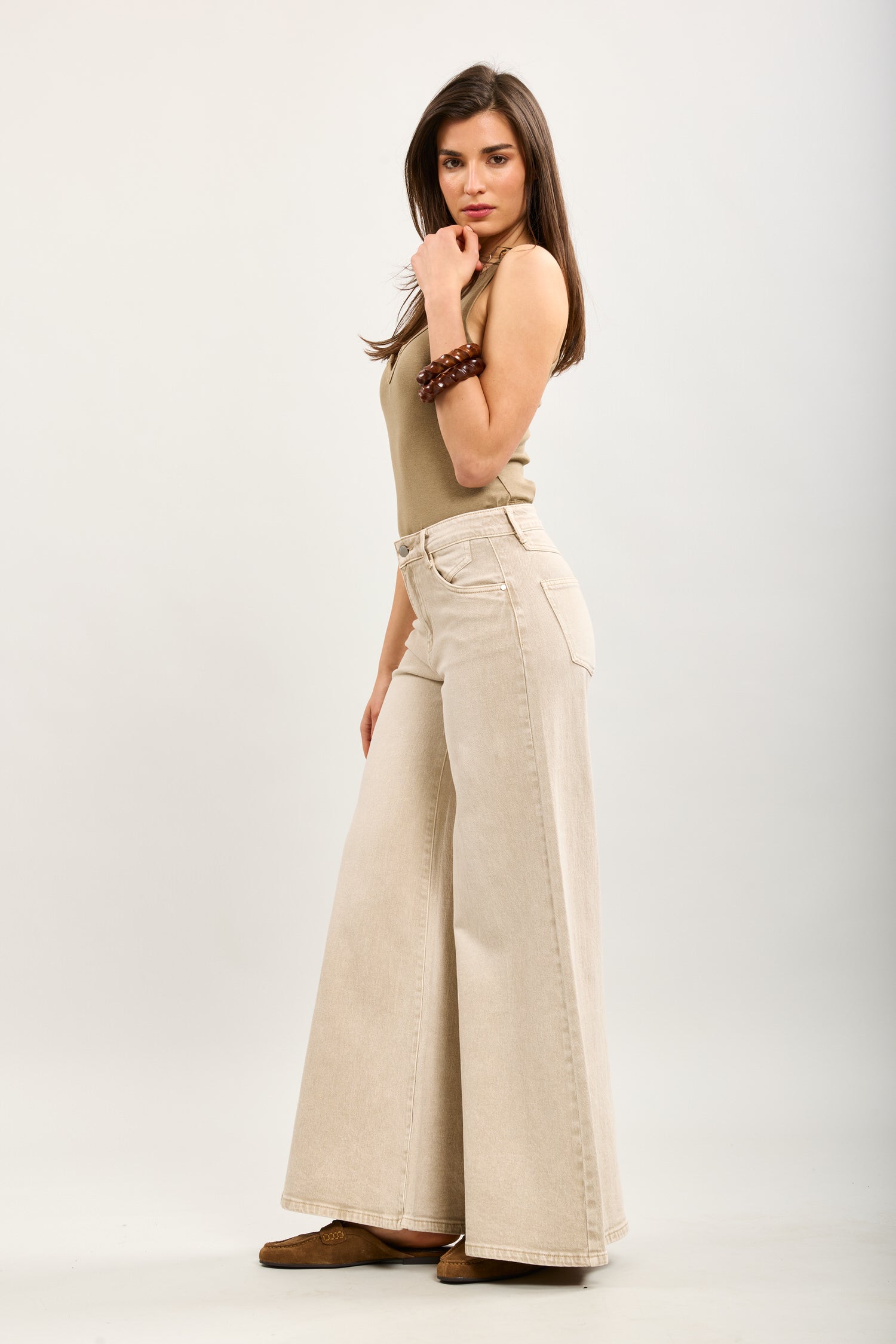 Toxik3 pantalon wide en jean stretch