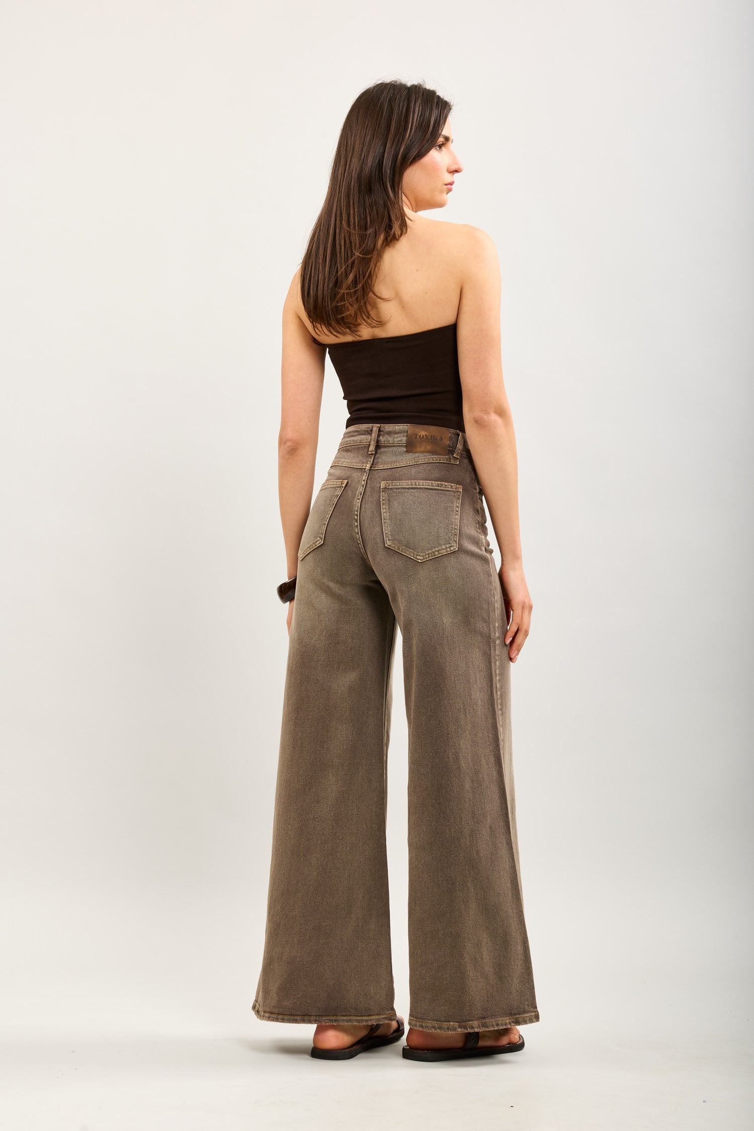Toxik3 pantalon wide en jean stretch