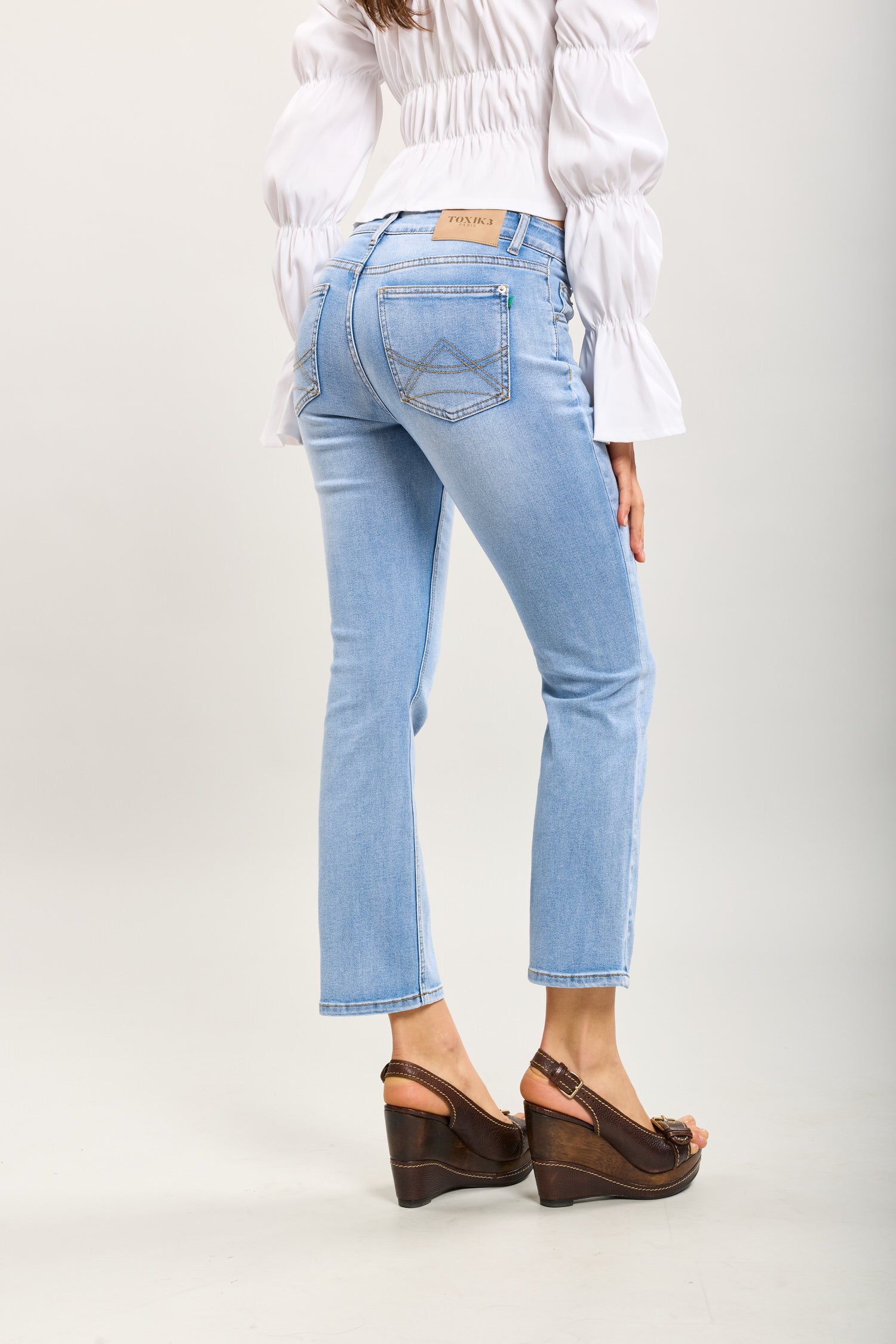 Toxik3 slim cropped stretch denim jean pants