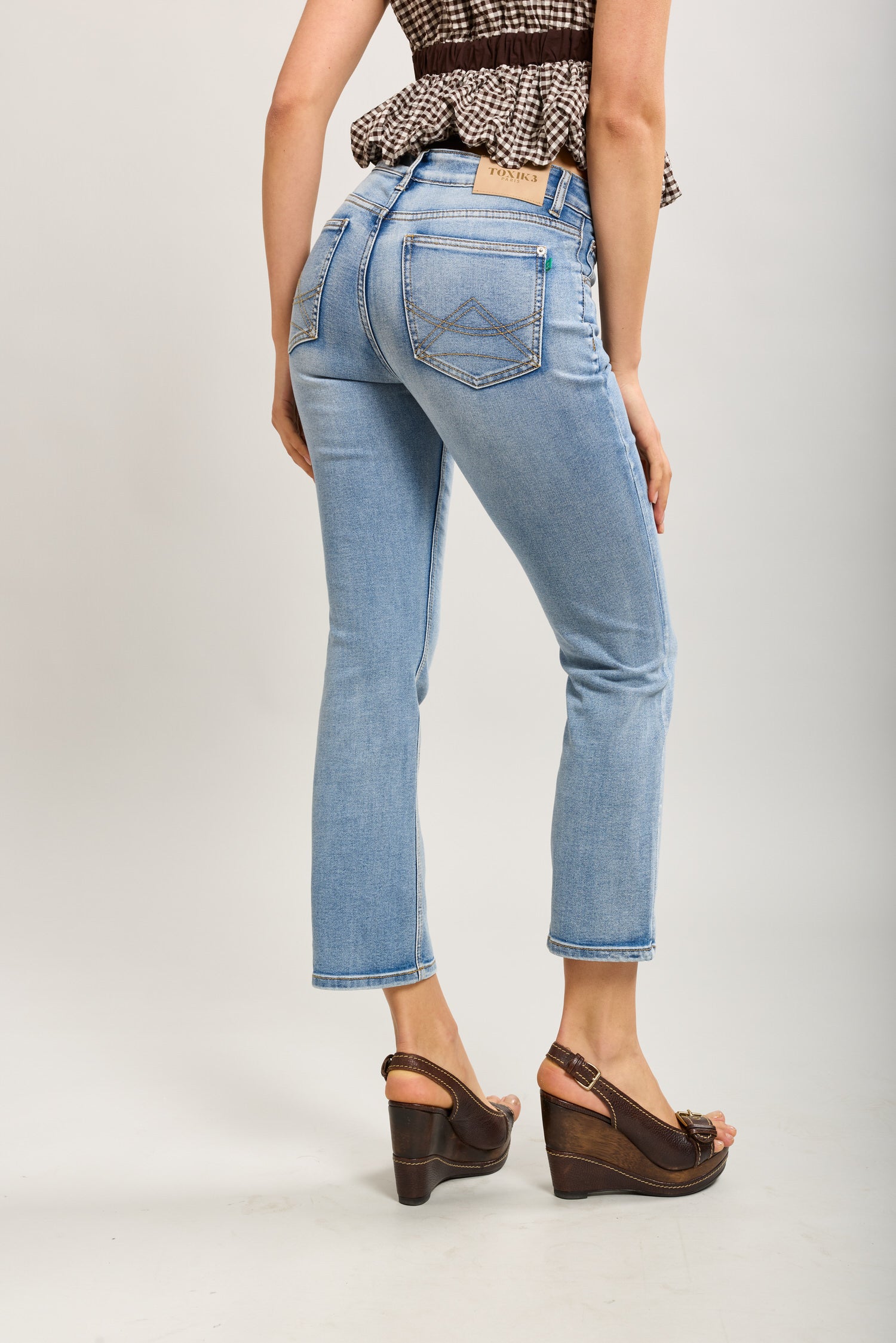 Toxik3 slim cropped stretch denim jean pants