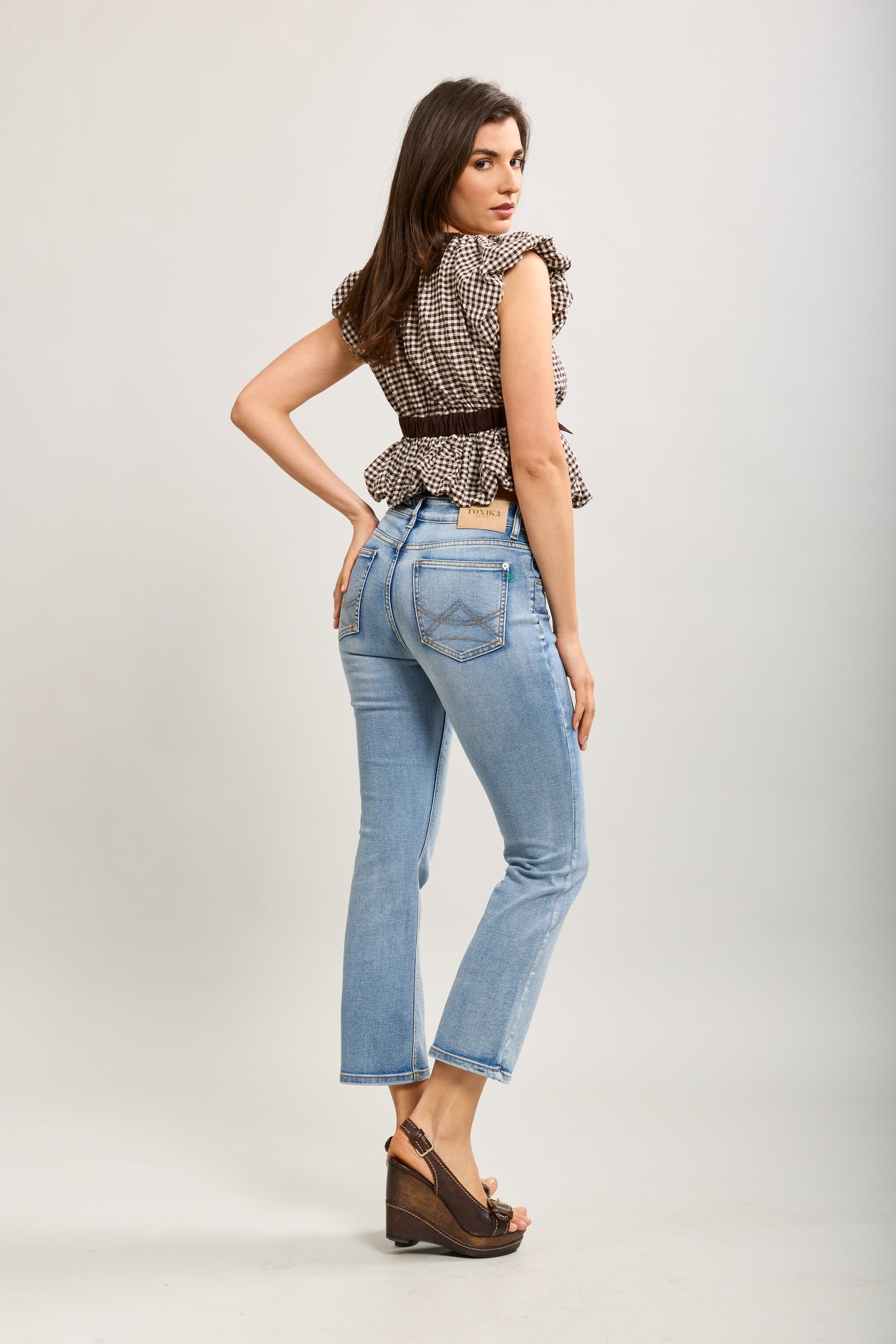 Toxik3 slim cropped stretch denim jean pants