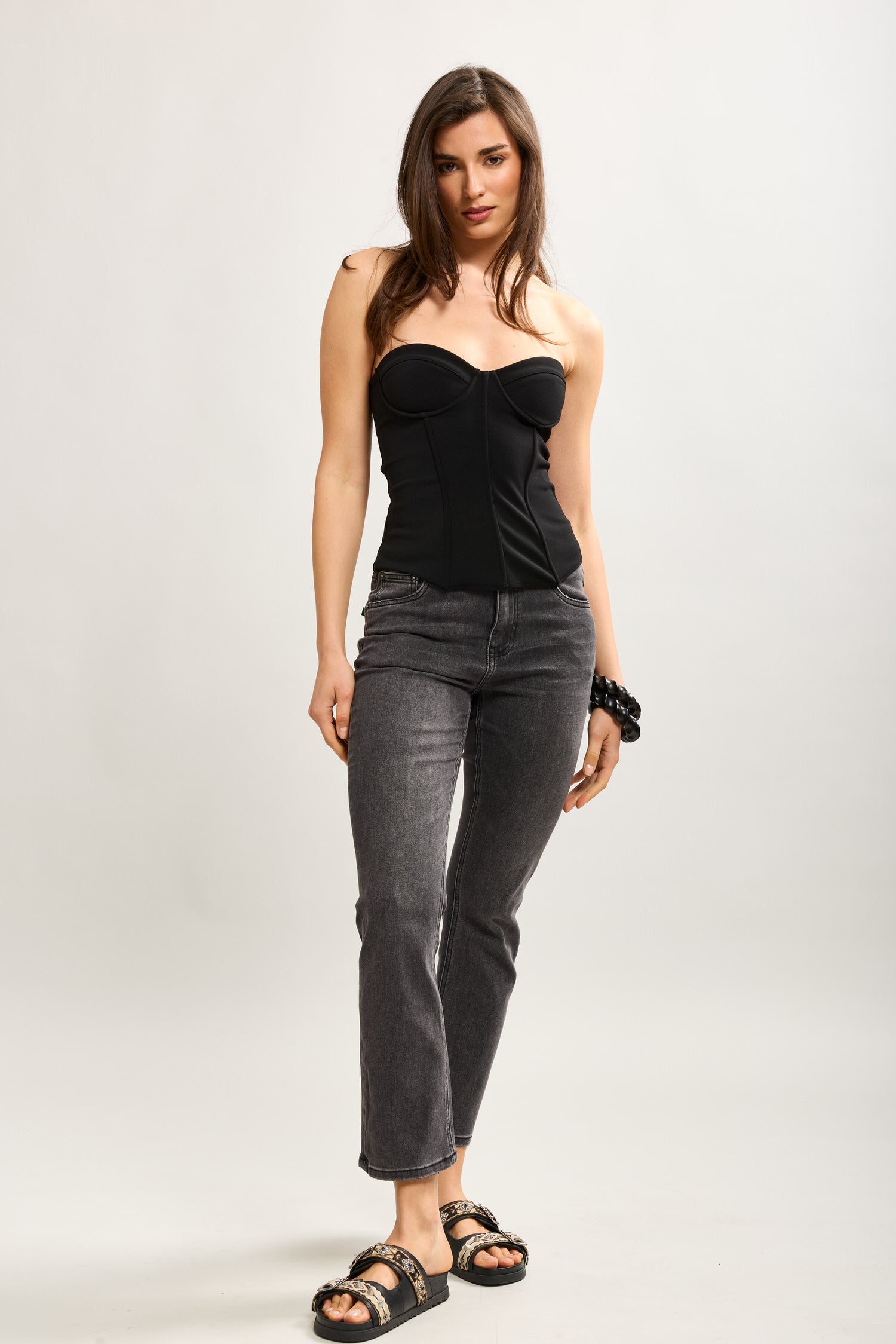 Toxik3 slim cropped stretch denim jean pants