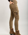 Toxik3 pantalon cargo cropped slim en jean stretch