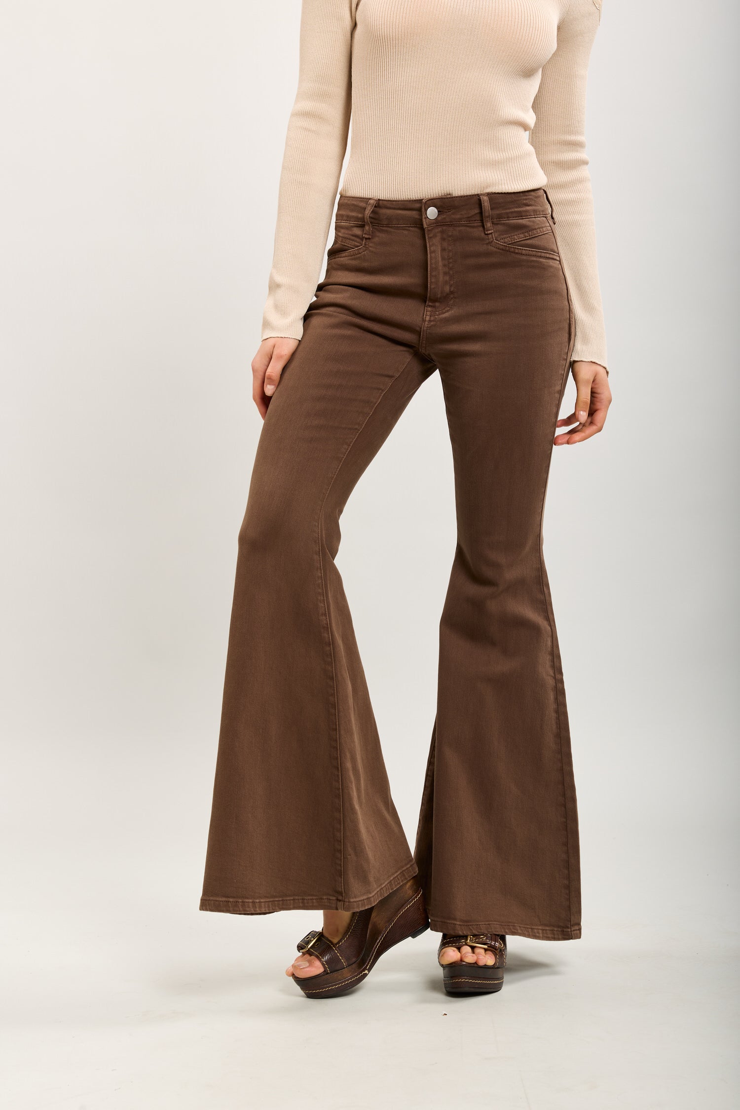 Toxik3 pantalon jean stretch flare denim