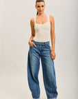 Toxik3 stretch denim balloon jean pants buttons at the waist
