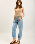 Toxik3 pantalon jean mom denim Lyocell