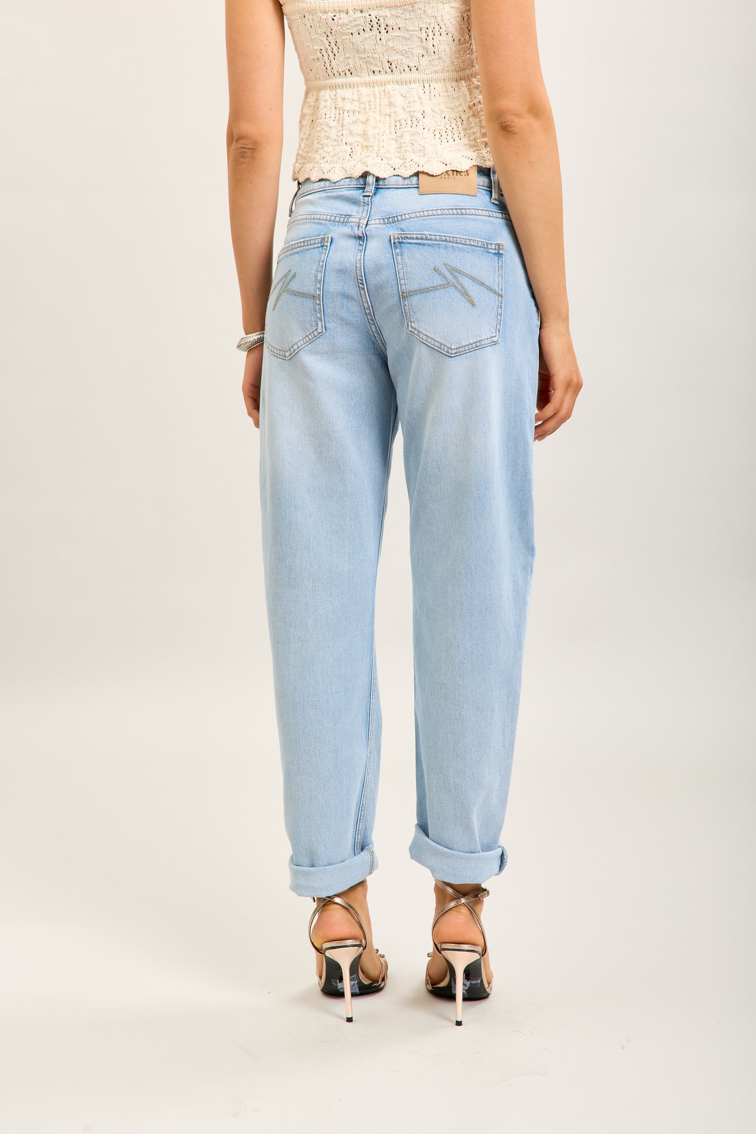 Toxik3 pantalon jean mom denim Lyocell