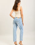 Toxik3 pantalon jean mom denim Lyocell