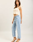 Toxik3 pantalon jean mom denim Lyocell
