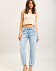Toxik3 pantalon jean mom denim Lyocell