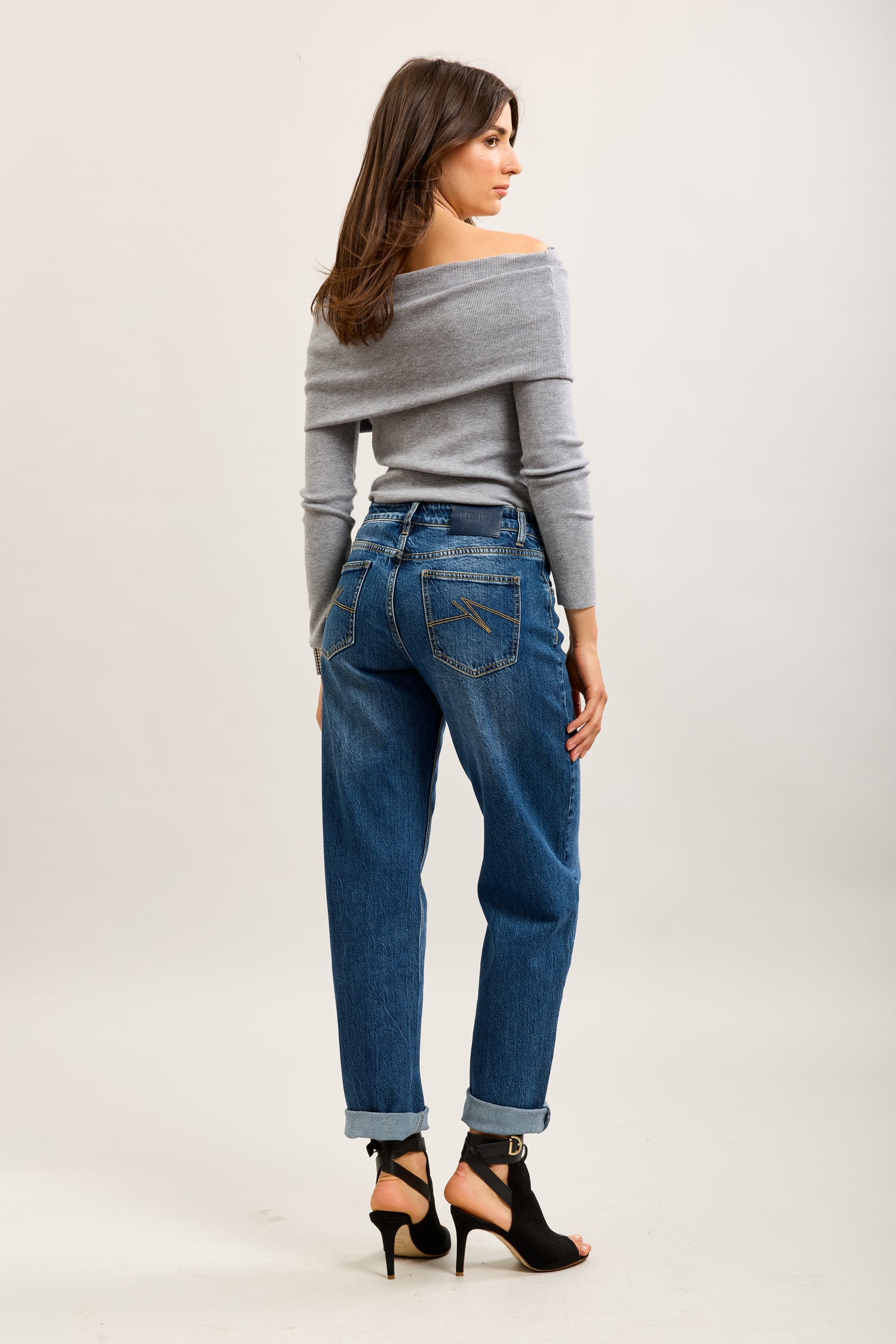 Toxik3 pantalon jean mom denim Lyocell