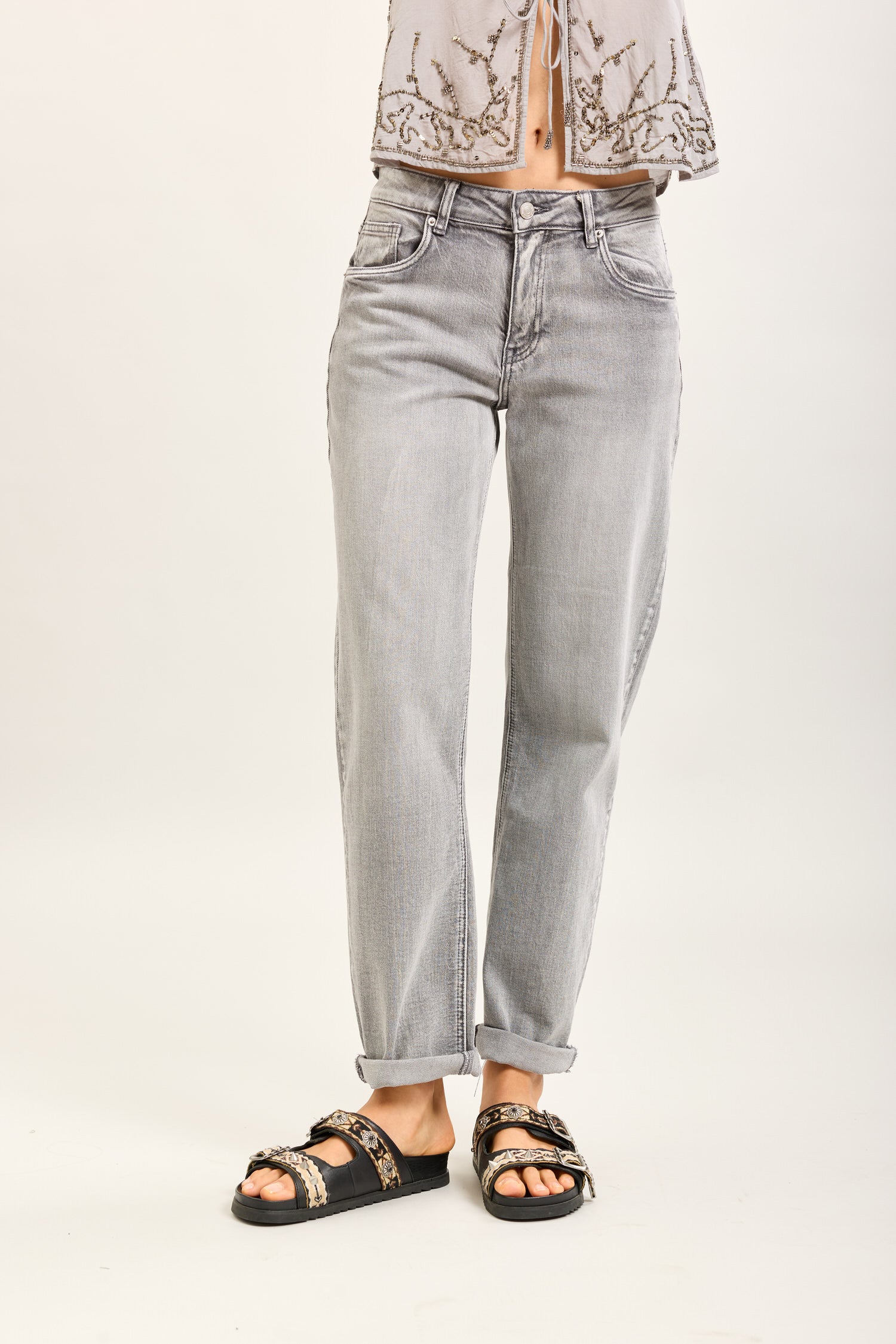 Toxik3 pantalon jean mom denim Lyocell
