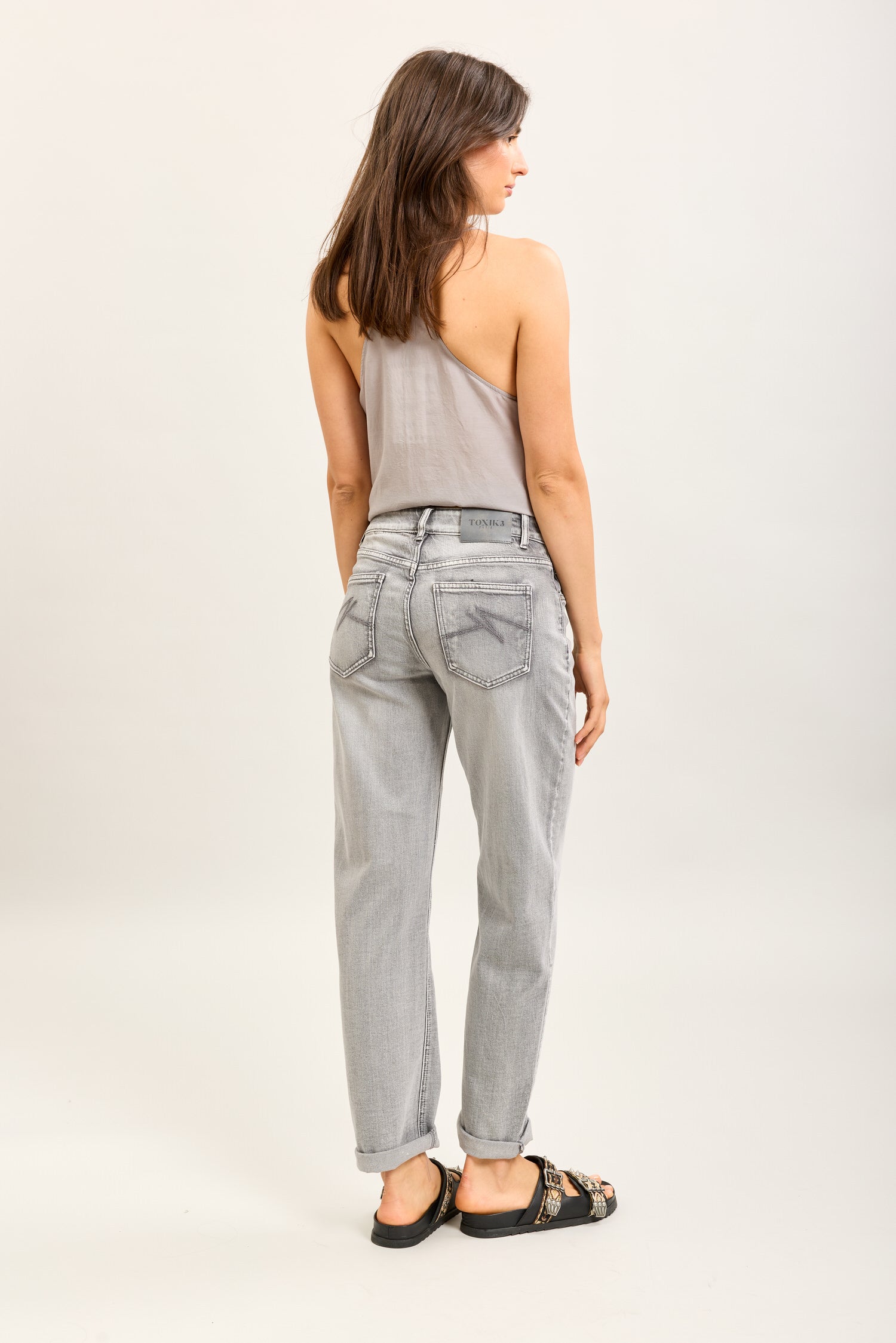 Toxik3 pantalon jean mom denim Lyocell