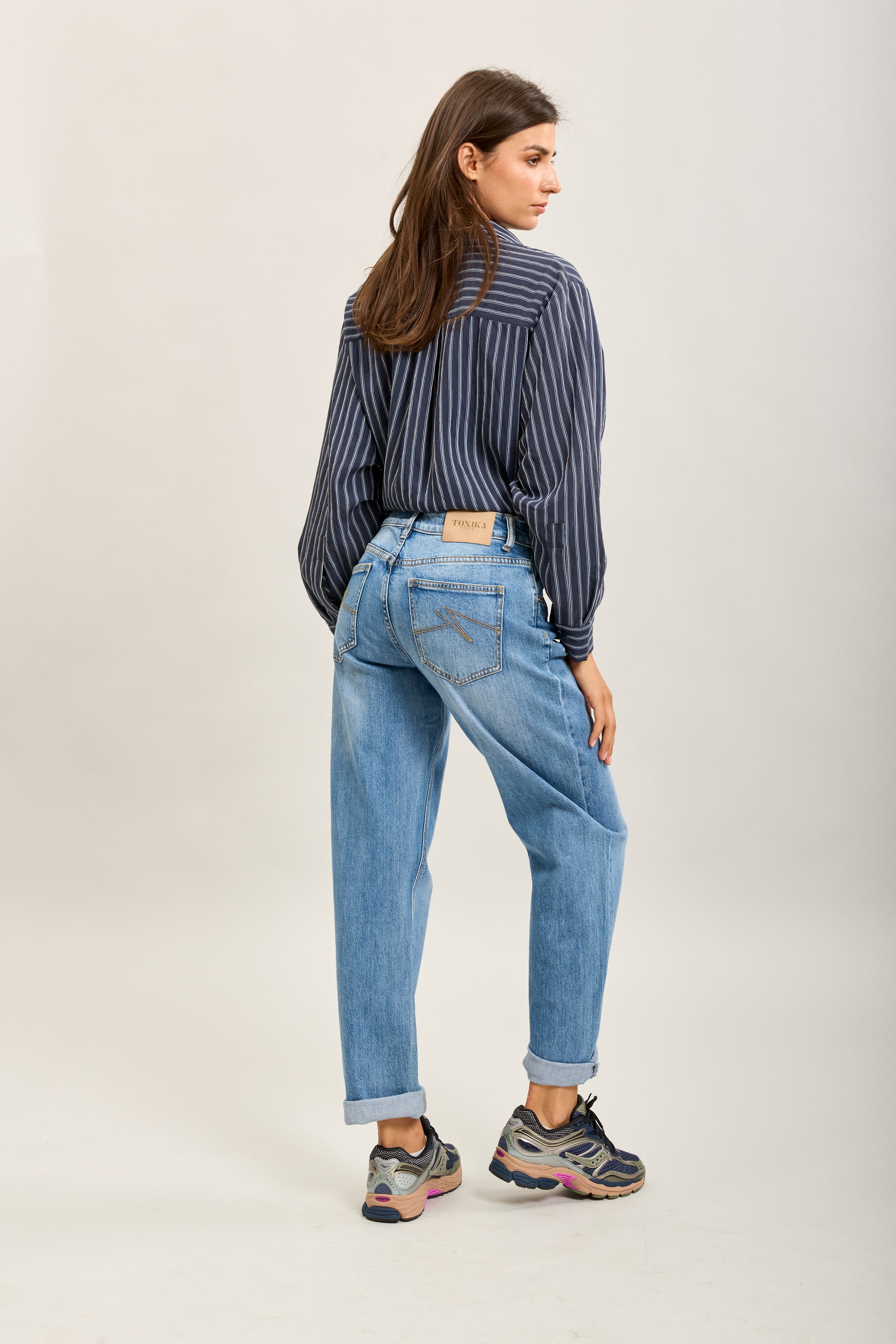 Toxik3 Lyocell denim mom jeansbroek