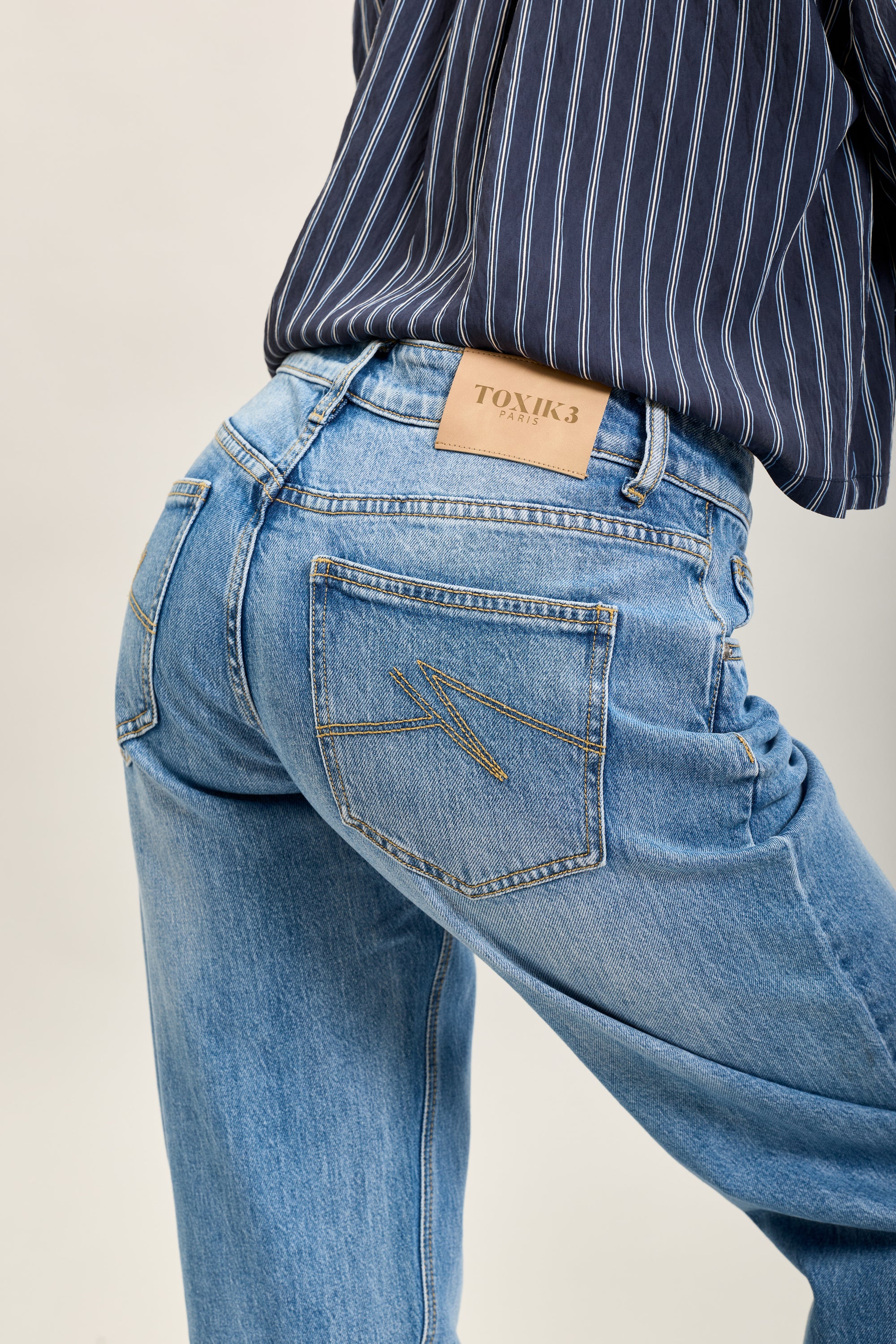 Toxik3 Lyocell denim mom jeansbroek